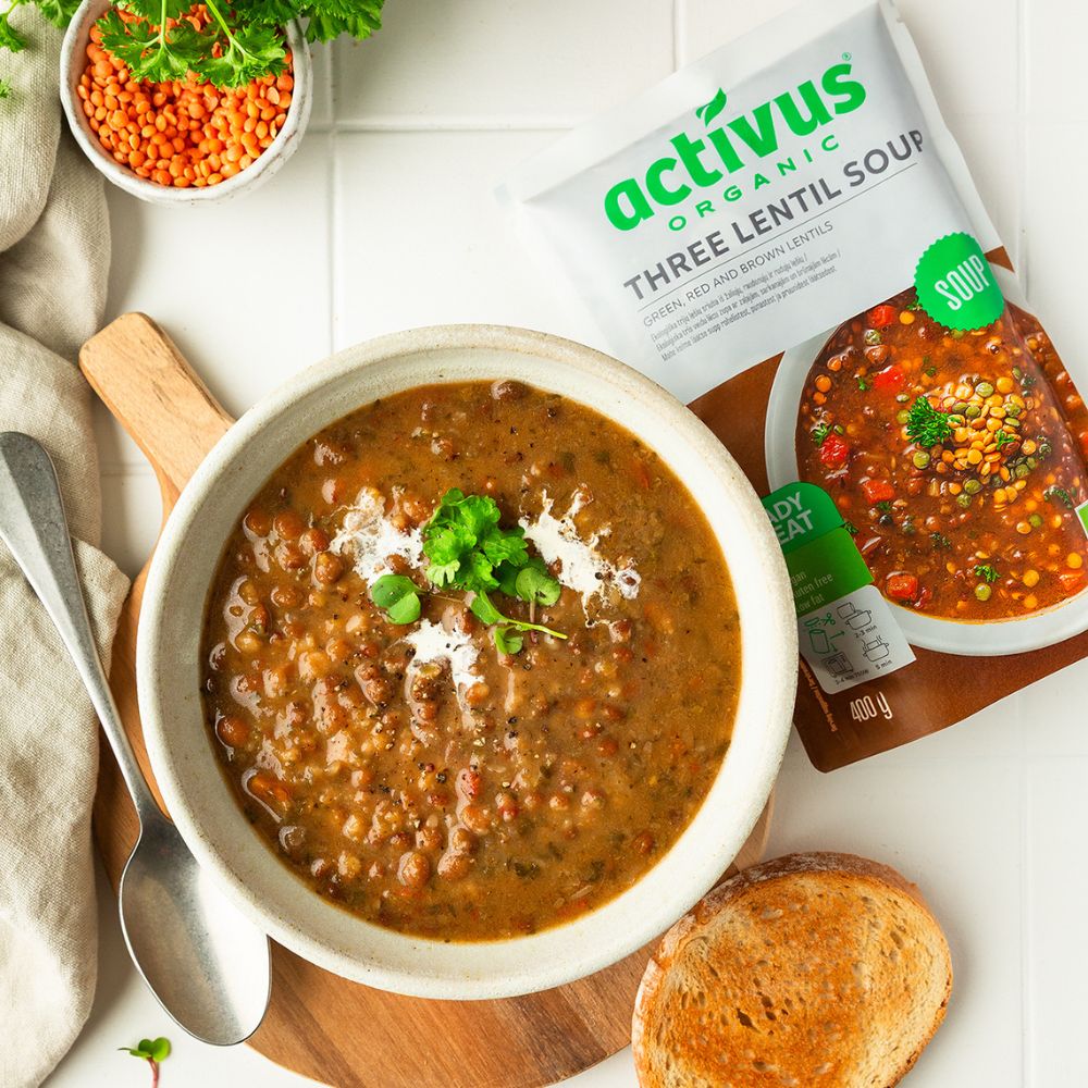 Activus Three Lentil Soup 9 x 400g
