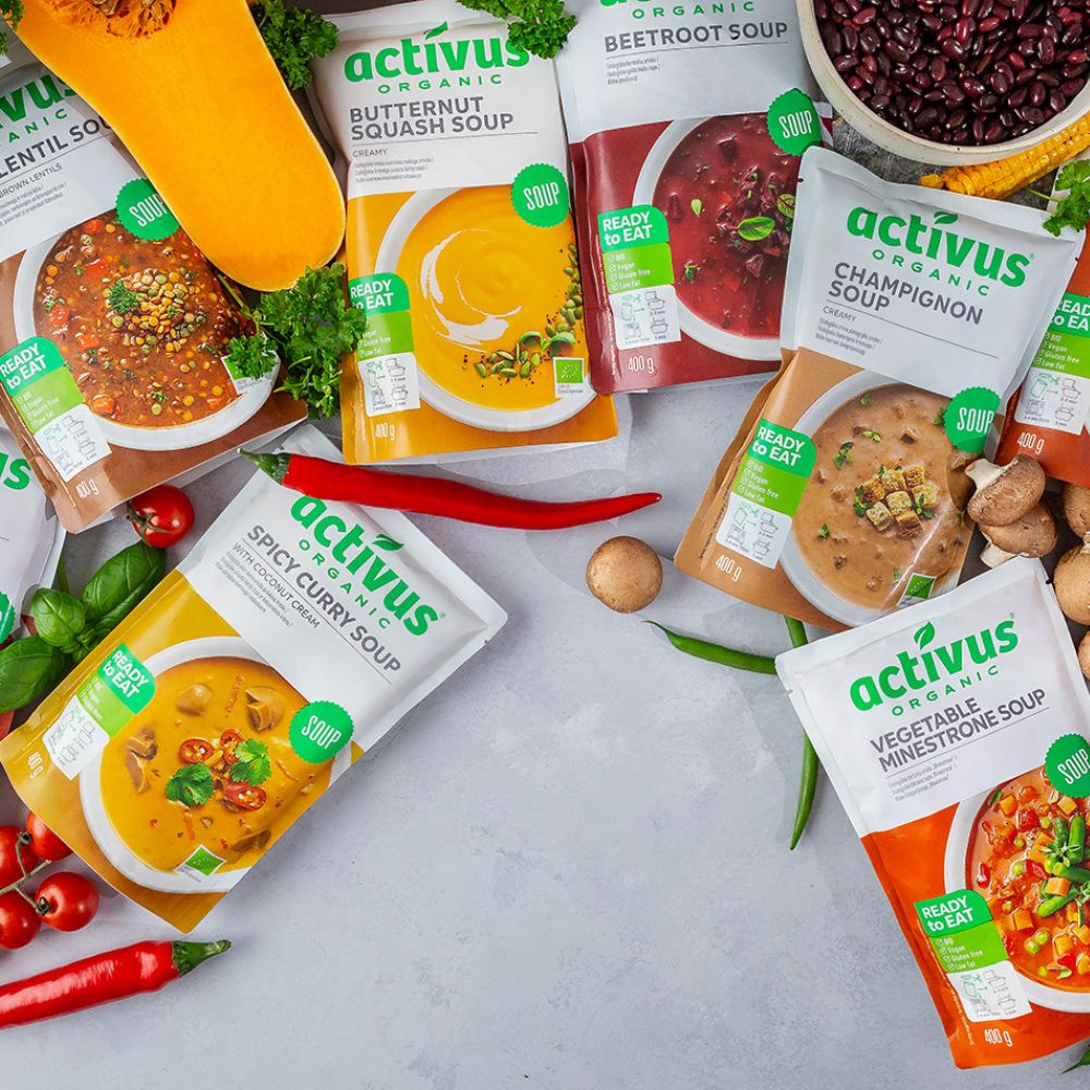 Activus Three Lentil Soup 9 x 400g