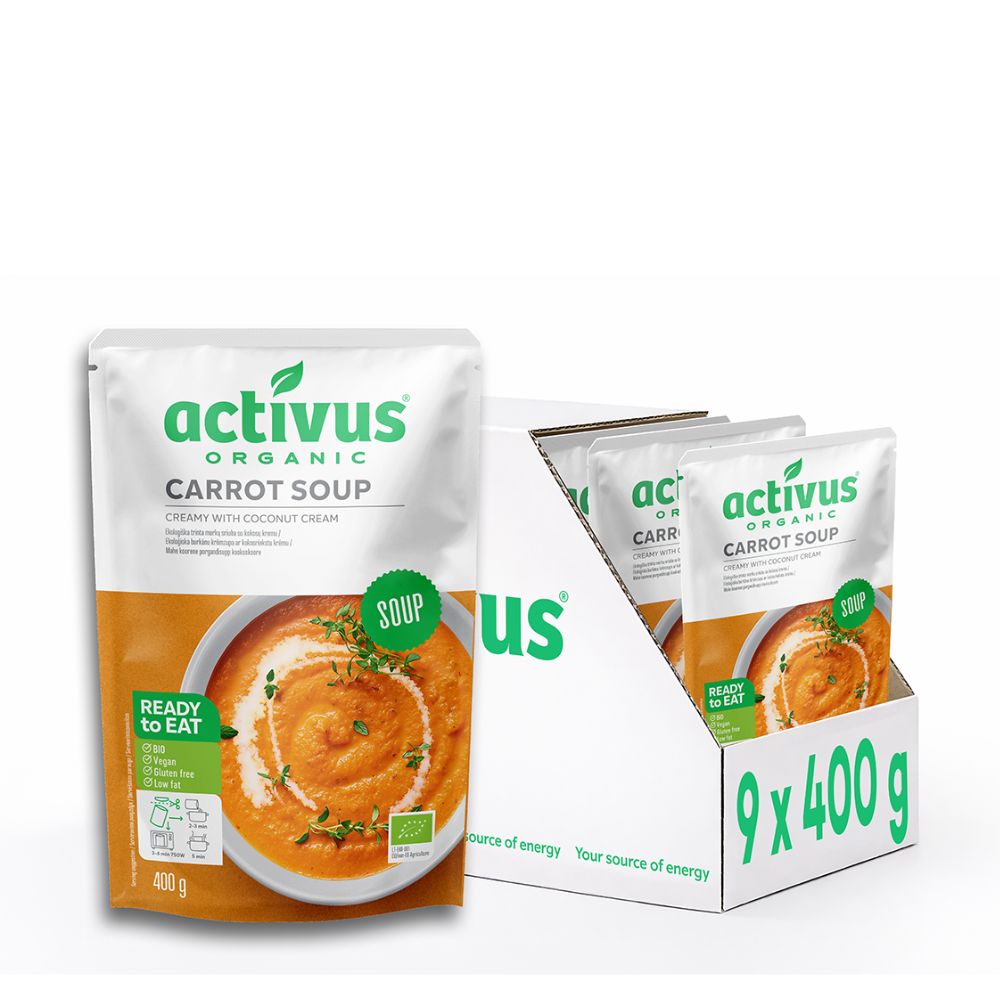 Activus Organic Carrot Soup 9 x 400g