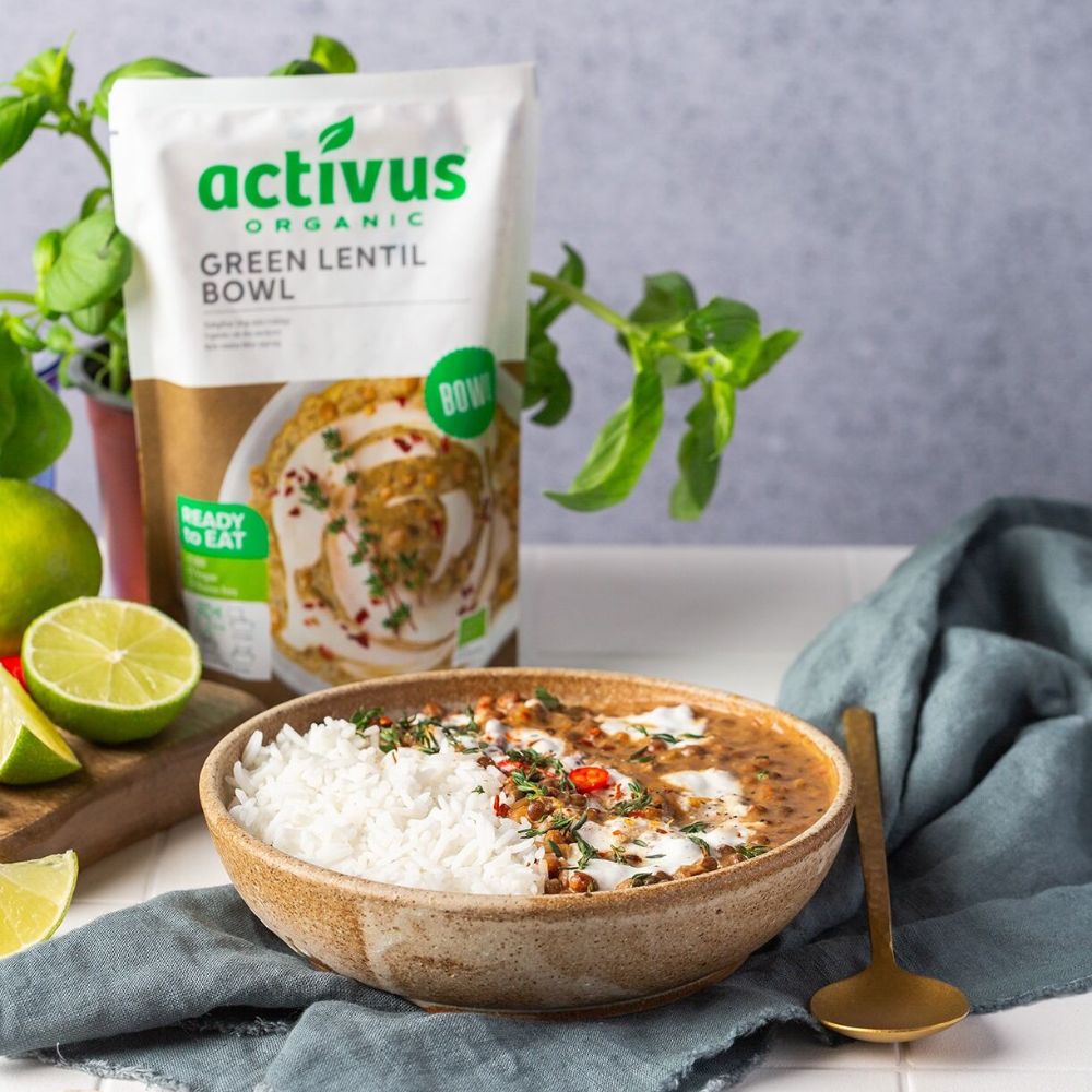 Activus Green Lentil Dhal Bowl 9 x 283g