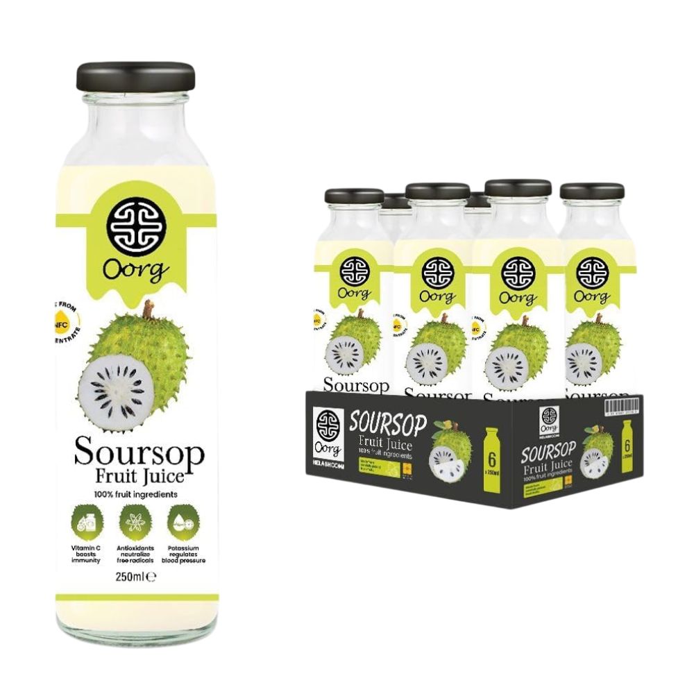 OORG Pure Soursop Graviola Juice 6 x 250ml