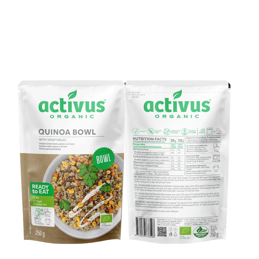 Activus Quinoa Veg Bowl 10 x 250g