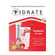 ViDrate Strawberry and Lime Shelf Ready Display Unit 10x3g