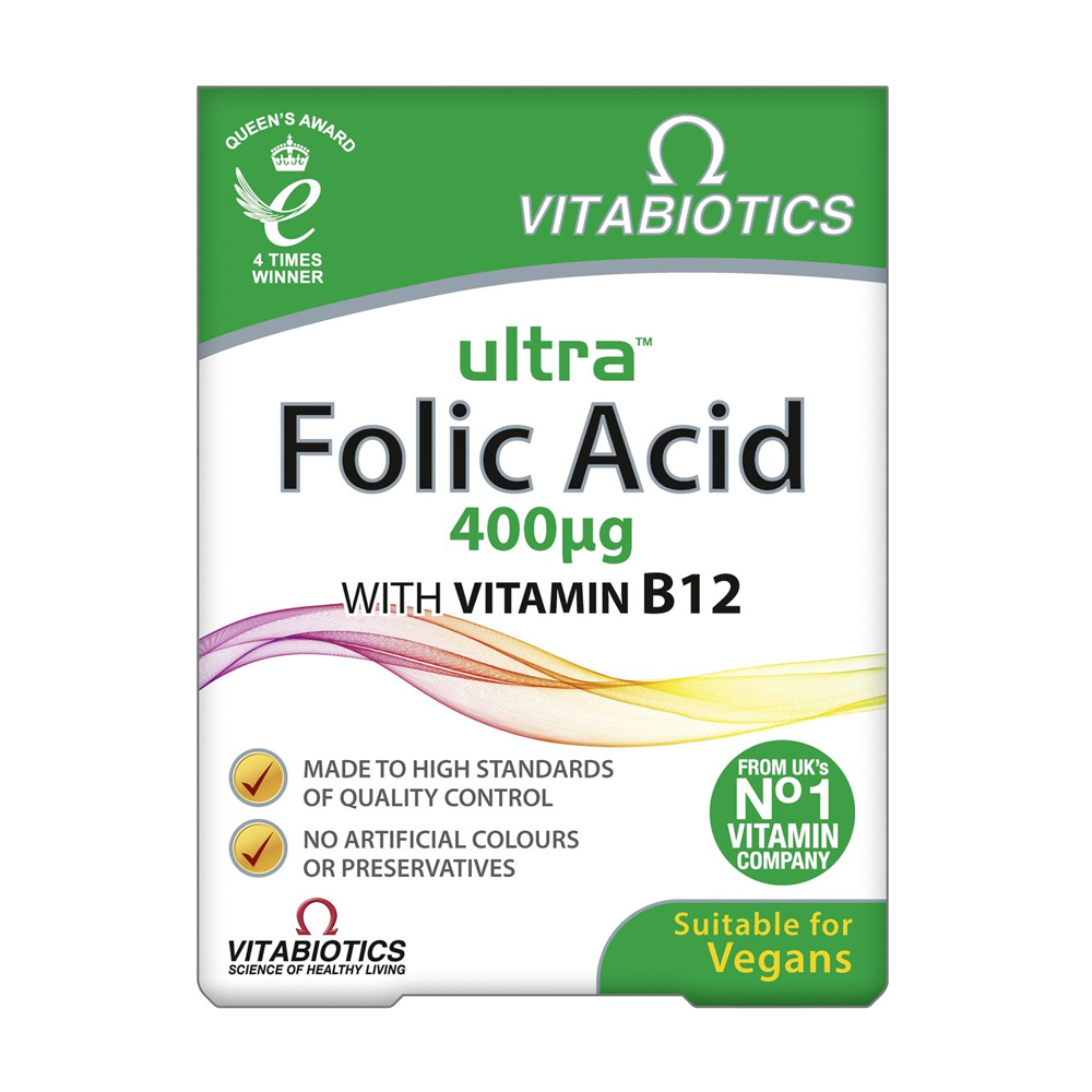 Vitabiotics Ultra Folic Acid 60 Tablets