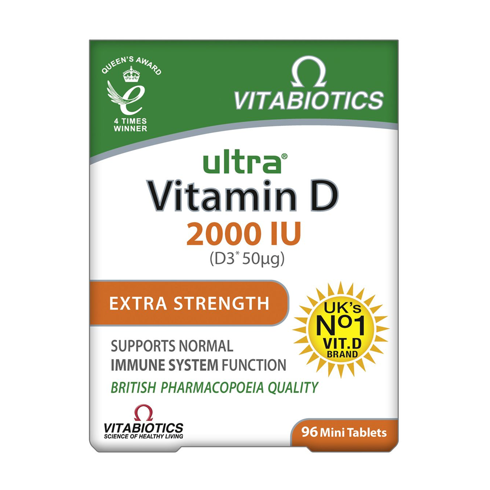 Vitabiotics Ultra Vitamin D3 2000 IU 96 Tablets