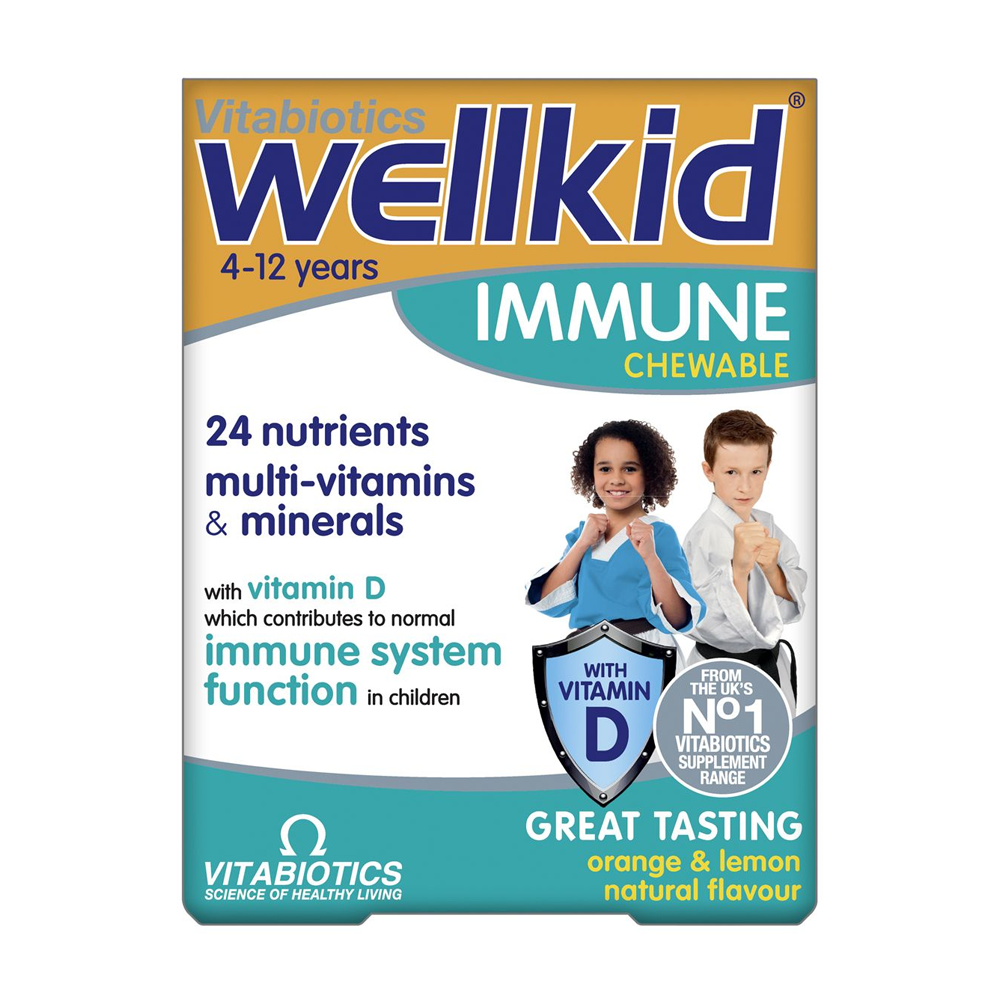 Vitabiotics Wellkid Immune Chewable 30 Tablets
