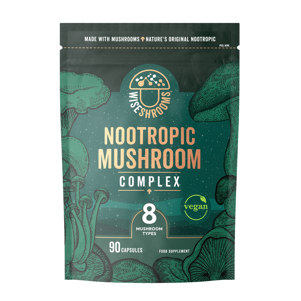 Wiseshrooms Nootropic Mushroom Complex 90 Capsules